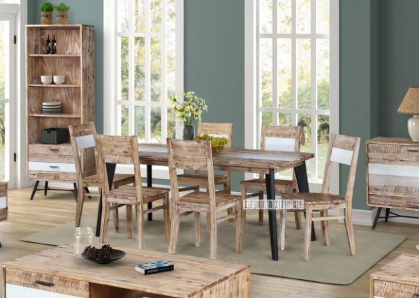 Picture of CHIENGMAI 7pc Dining Set * Solid Acacia