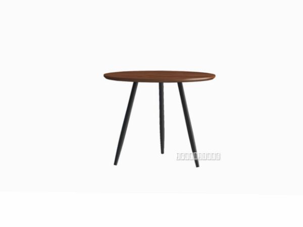 Daleno Side Tables In Black Solid Lacquer With Real Walnut Veneer Daleno Side Tables In Black Solid, Delano Side Table