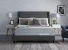 Picture of Poole Fabric Bed + Comfort Sleep Mattress Combo * Queen Size