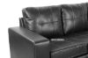 Picture of JESSIE Reversible Sectional Sofa/Sofa Bed with Ottoman (Black)