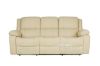 Picture of BRIGHTON Reclining Air Leather Sofa Range *Beige - 3 Seat with 2 Recliners (3RR)