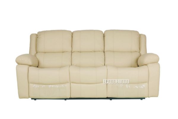 Picture of BRIGHTON Reclining Air Leather Sofa Range *Beige