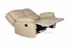 Picture of BRIGHTON Reclining Air Leather Sofa Range *Beige - 3 Seat with 2 Recliners (3RR)
