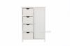 Picture of Norton 4 Drw 1Dr Small Cabinet * White