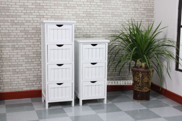 Picture of Norton Narrow 3Drw/4Drw Small Cabinet * White