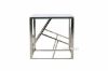 Picture of Lella Square Clear Glass Side Table * Silver