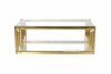 Picture of Lella Rectangle Clear Glass Coffee Table * Gold