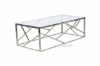 Picture of Lella Rectangle Clear Glass Coffee Table *Silver