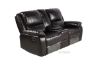 Picture of BRIGHTON Reclining Air Leather Sofa Range (Dark Brown)