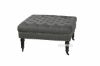 Picture of Dolfer Square Fabric Ottoman * Dark Grey