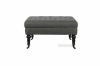 Picture of Dolfer Square Fabric Ottoman * Dark Grey