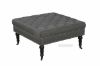 Picture of Dolfer Square Fabric Ottoman * Dark Grey