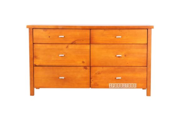 Aurora 6drw Lowboy Solid Pine