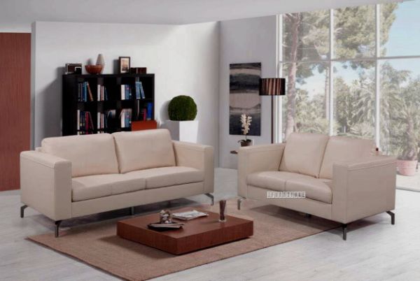 Picture of CINDY 3+2 Leather Sofa Range *Beige