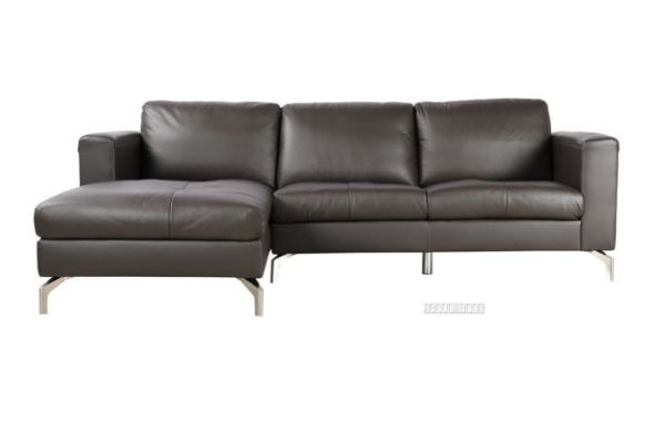 Cindy L Shape Leather Sofa Range Dark