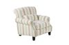 Picture of NORAH Lounge Chair  in SEASIDE (Wide Stripy) Fabric