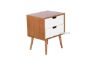 Picture of KINGSTON 2 Drawer Bedside Table (Oak and White)