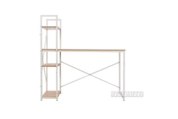 Picture of CITY Desk with Shelf (White) - 140cm