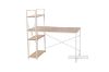 Picture of CITY Desk with Shelf (White) - 120cm