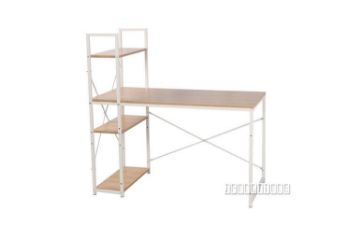 Picture of CITY Desk with Shelf (White) - 140cm