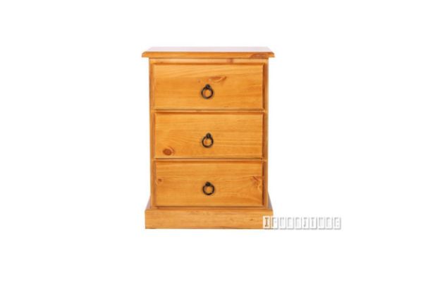Picture of Farmhouse 3Drw Bedside Table *SOlid Pine