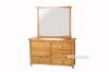 Picture of NOTTINGHAM Solid Oak 6-Drawer Dressing Table with Mirror