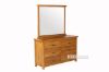 Picture of NOTTINGHAM Solid Oak 6-Drawer Dressing Table with Mirror