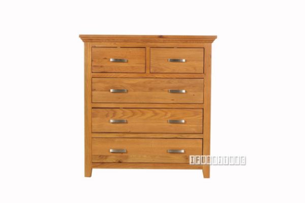 Picture of Nottingham 5Drw Tallboy *Solid Oak