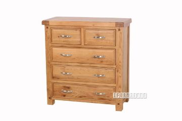 Picture of WESTMINSTER 5-Drawer Solid Oak Tallboy