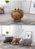 Picture of ANIMAL Big Hardwood Ottoman (Yellow Hippo)