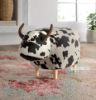 Picture of ANIMAL Big Hardwood Ottoman (Cow)