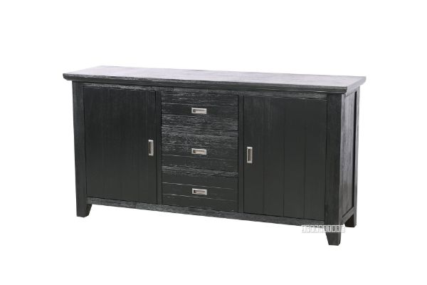 Picture of CAROL Solid Acacia Wood Sideboard (Black)