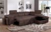 Picture of ARIA Sectional Sofa/Sofa Bed with Storage & 2 Ottomans (Brown)