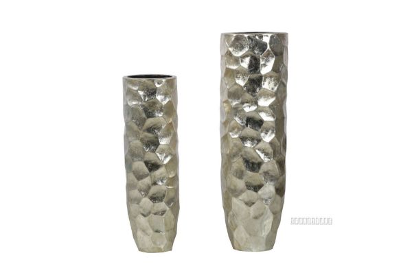 Picture of GCR61 Flower Vase Set 80/100cm *Gloss Silver