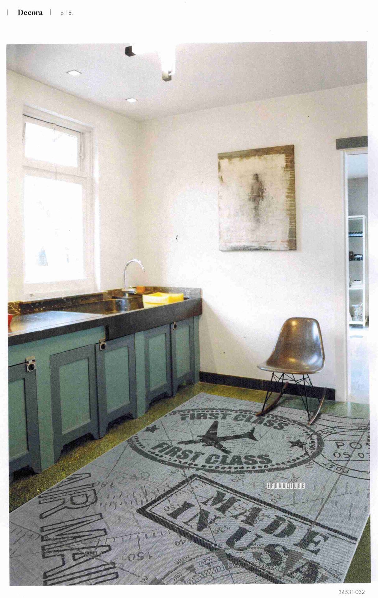 Decora 80/120/200 Indoor/Outdoor Rug Made In Belgium *Sqaures Grey