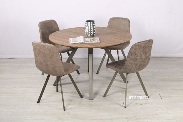 Picture of PLAZA 120 Round Dining Set (Brown)