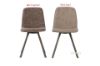 Picture of PLAZA 120 Round Dining Set (Brown) - 1 Dining Table + 4 Vertical Dining Chairs