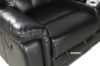 Picture of COBALT Manual Reclining Sectional Sofa with LED Lights (Black)