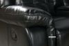 Picture of COBALT Manual Reclining Sectional Sofa with LED Lights (Black)