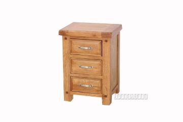 Picture of WESTMINSTER 3-Drawer Solid Oak Bedside Table