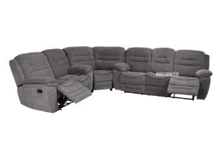 Picture of Napoli Manual Recliner Corner sofa  *Grey - Corner Sofa