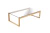 Picture of Paris Rectangular Glass Coffee Table *Solid Oak Legs