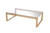 Picture of Paris Rectangular Glass Coffee Table *Solid Oak Legs