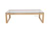 Picture of Paris Rectangular Glass Coffee Table *Solid Oak Legs