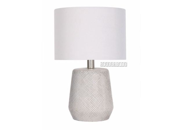 white bedside lamp