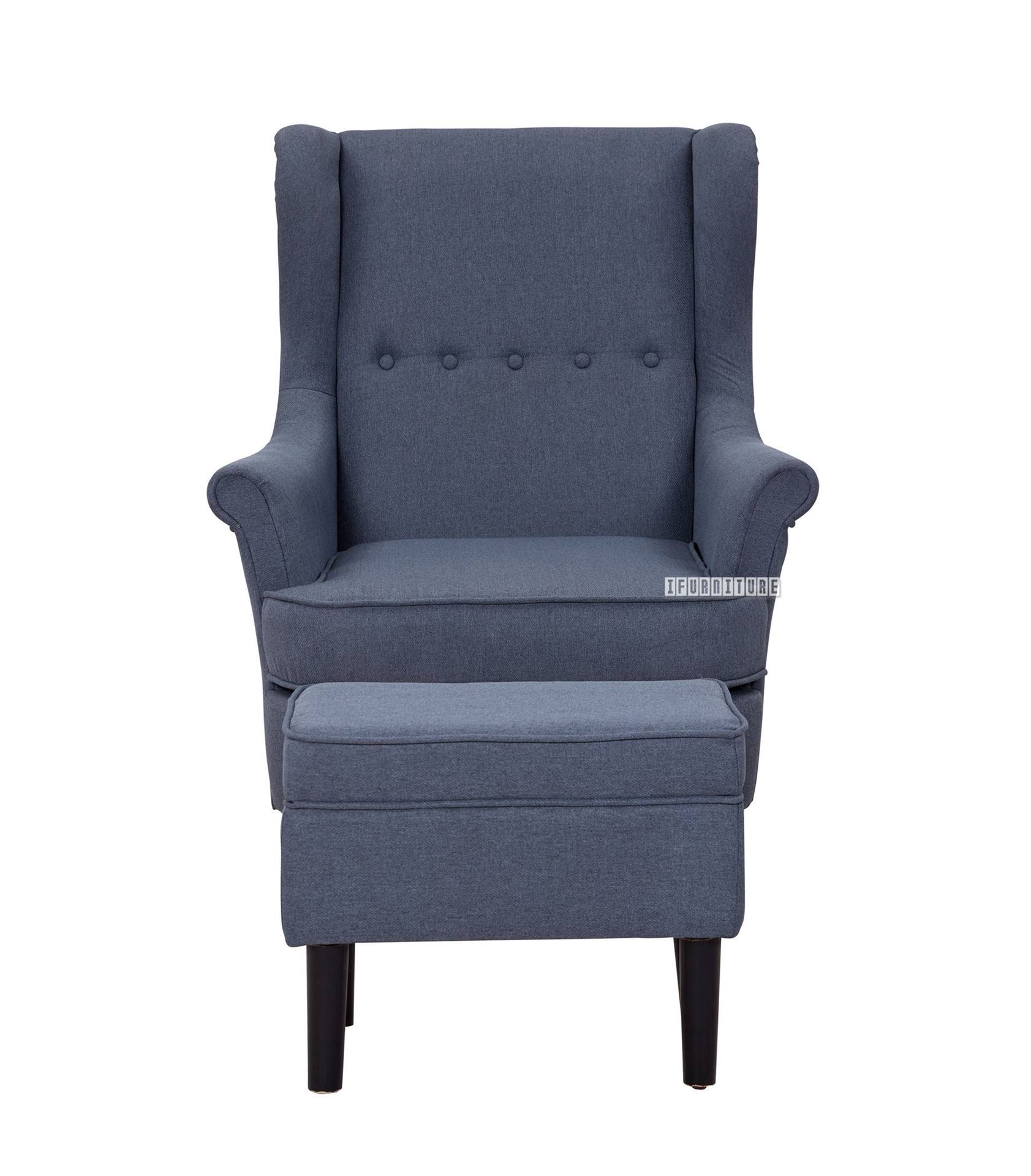 Accent Lounge Chair with Ottoman