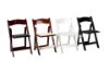 Picture of RETREAT Foldable Dining Chair - White Chair with White PU Seat