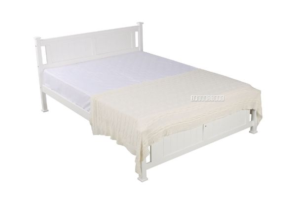Zoey Solid Pine Bed In Double Queen Size
