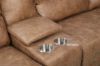 Picture of STARC Modular Power Recliner Sectional Sofa with Console (Air Leather in Sandstone Colour)