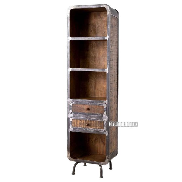 Picture of SAIGON 50 Solid Mango Wood 2-Drawer Bookshelf